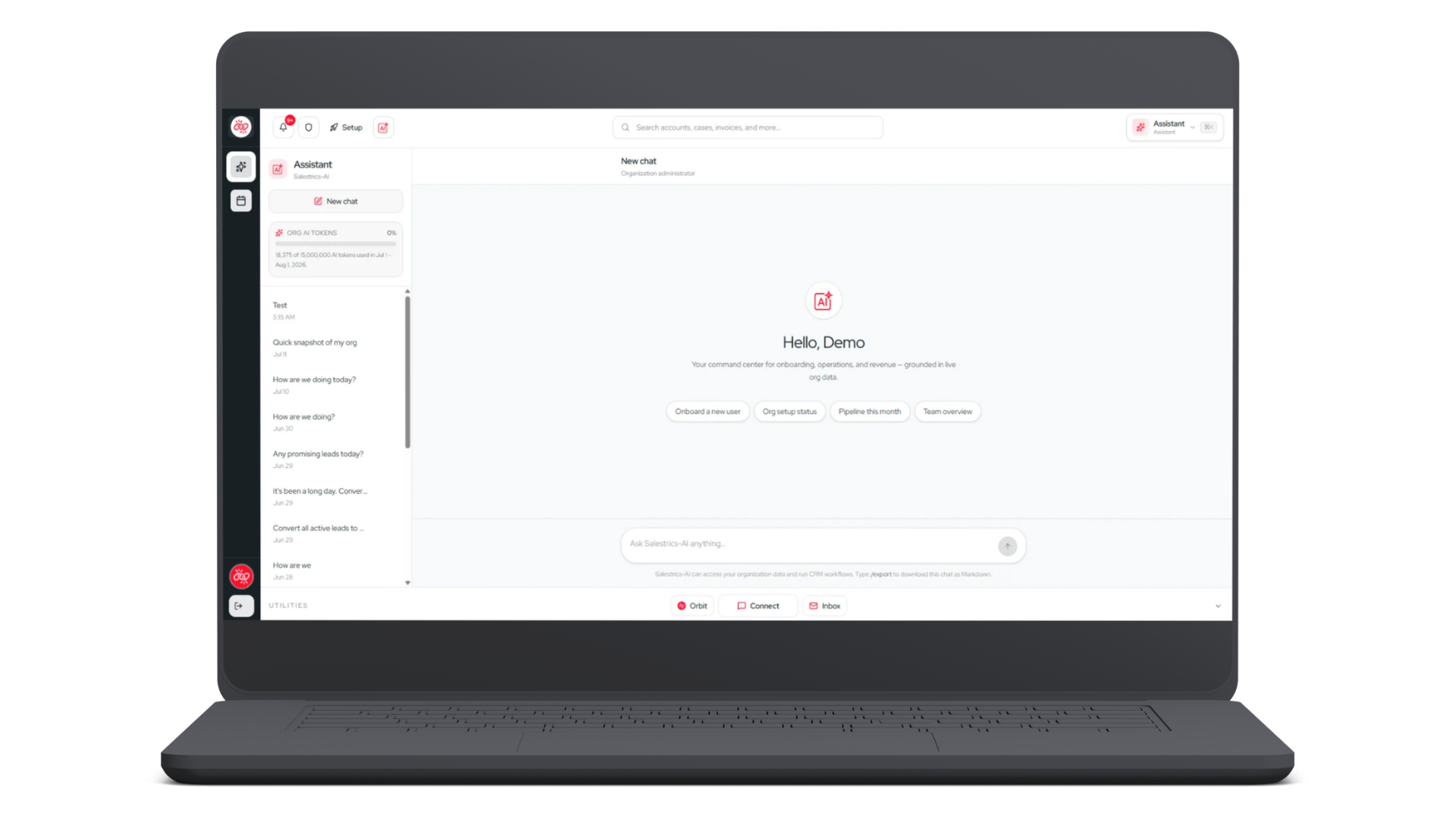 Salestrics platform screenshot 2