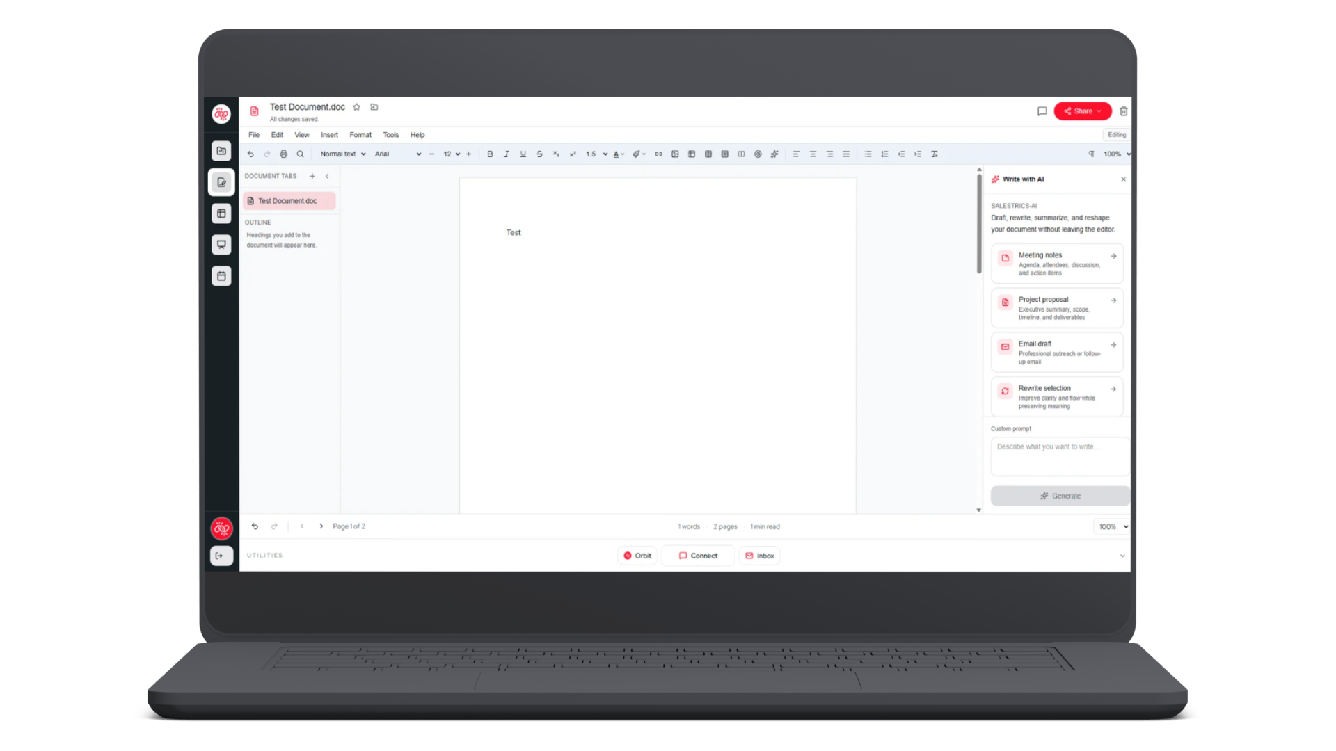 Salestrics platform screenshot 3