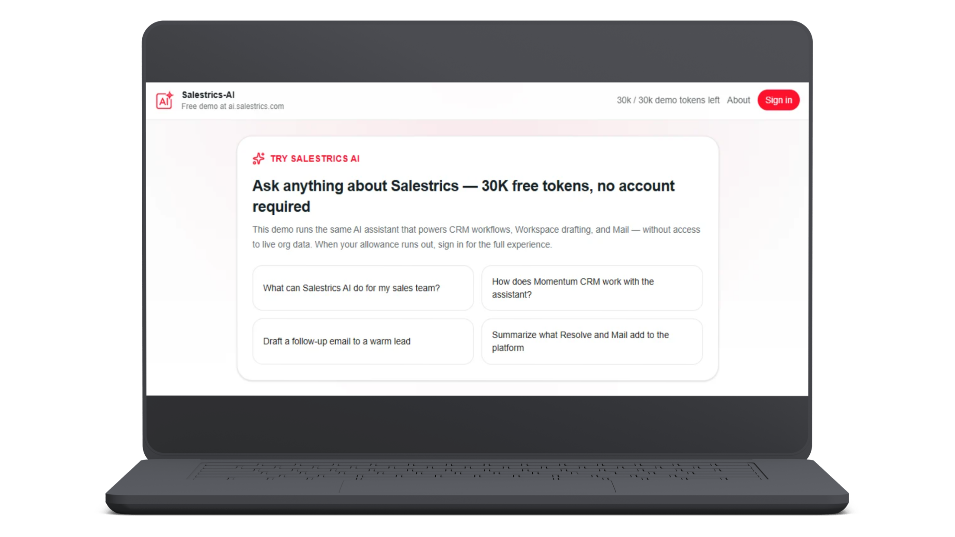 Salestrics platform screenshot 6