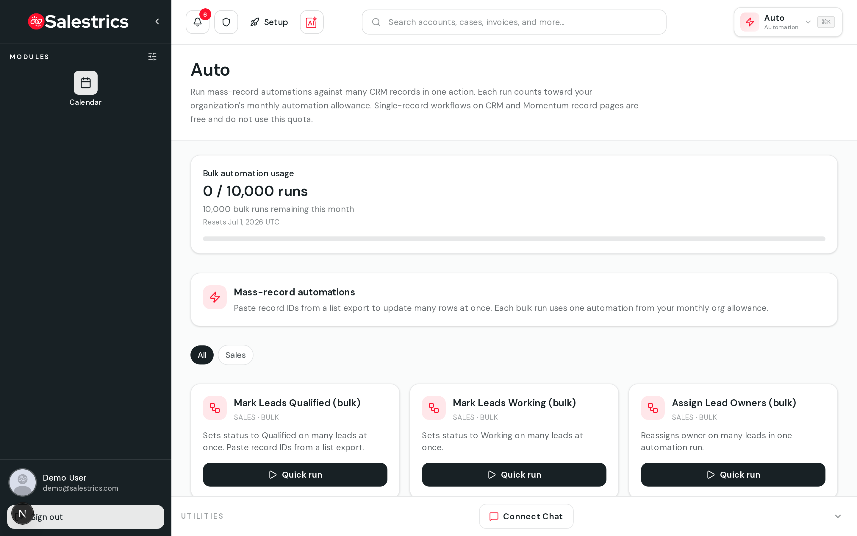 Auto bulk automations