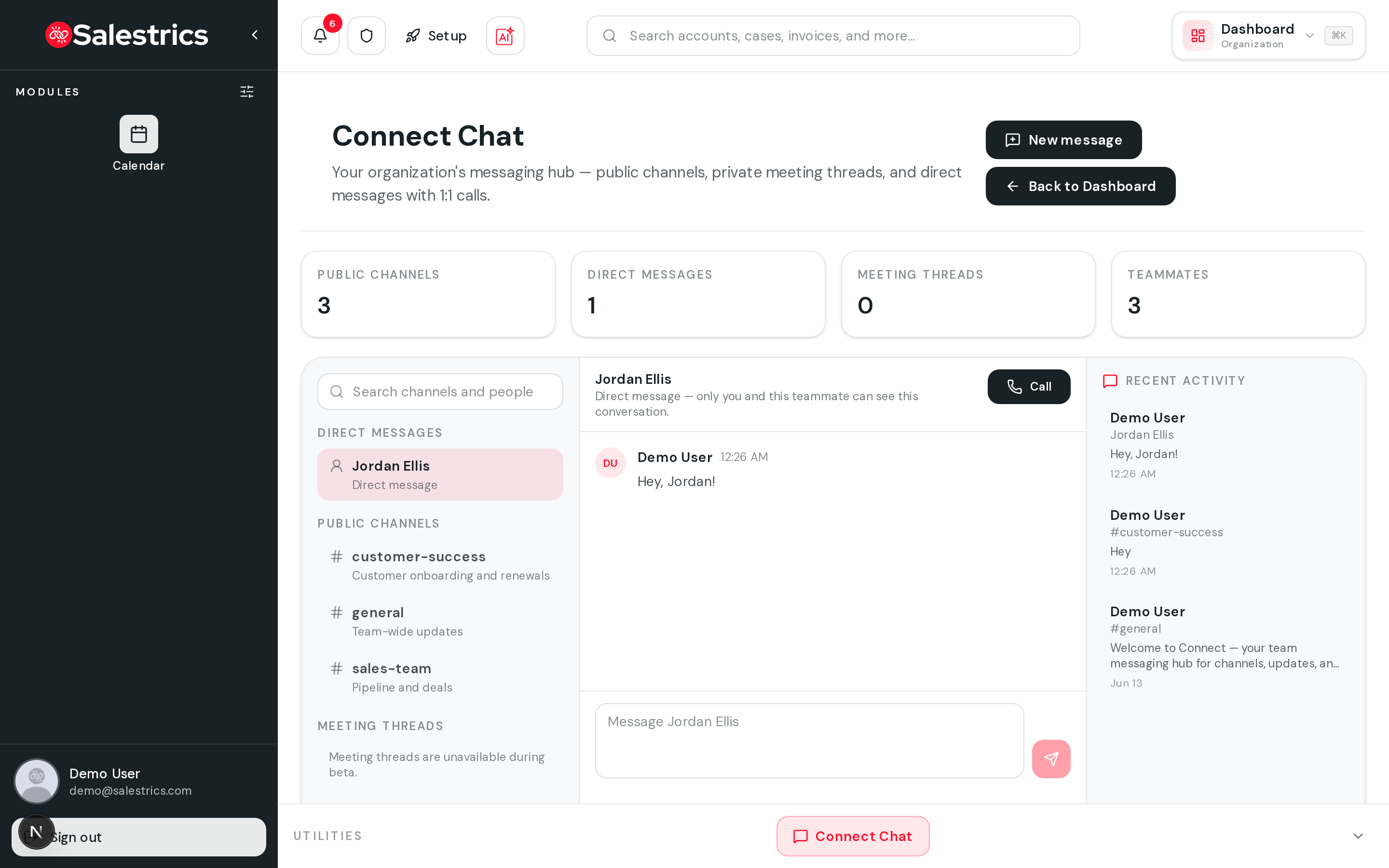 Connect Chat team messaging